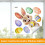 Easter Bunny Magnetic Stickers for Fridge 12 pcs 5