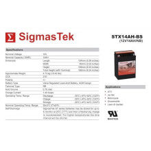 STX14AH-BS Motorcycle Battery