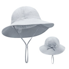 Adjustable Toddler Fisherman Hat for Kids, Grey – Compatible with Ages 1-3, Perfect for Summer Outings & Picnics