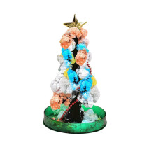 Mini kerstboomkweekset met kristallen en versieringen