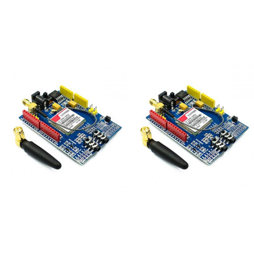 2Pcs Quad-Band SIM900 GPRS GSM Development Board Kit Development Board Module for Enhanced Connectivity for