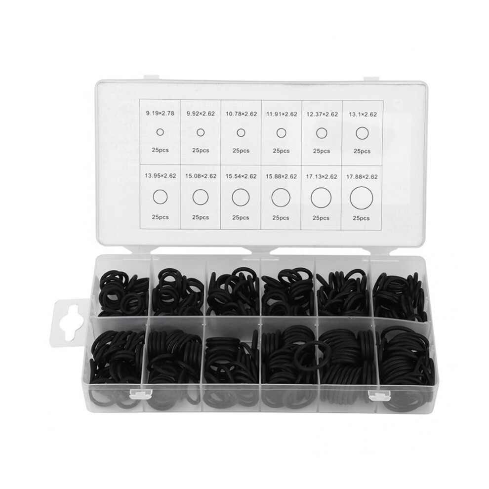 300Pcs 12 Sizes Large Nbr O-Ring Set Sealing Ring Watertightness Gasket Washer Assortment Kit For Plumbers Garages Pumps 9085618369597