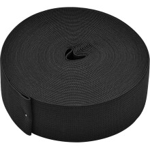 Knit Elastic Band Spool 1.5 Inch x 11 Yards, Polyester Stretch Waistband for Wigs Underwear Pants Skirts DIY Crafts, Black