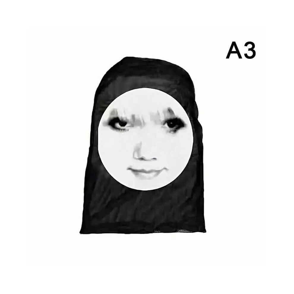 3D Funny Full Face Mask Elastic Mesh Balaclava One Size 962029853589