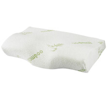 Cuscino ortopedico cervicale sagomato in memory foam di bambù per il sonno, supporto per il collo e cuscino per la respirazione