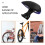 Motorcycle Back Support Cushion Assorted Color Easy Install Backseat Pad 8
