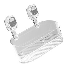 Estante de ducha con ventosa transparente (1 unidad)
