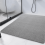 Halkfri duschmatta grå 137x86 cm PVC-luffa 3