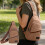 Bolsa transversal de lona impermeável, tipo pochete, 30 x 17 cm (11,8 x 6,7 polegadas) 1