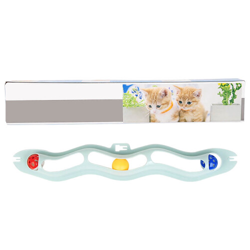 Brinquedo de parede para gatos com ventosas e 3 bolas.