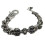 Bracciale da uomo in acciaio inossidabile con croce e morsetto 1