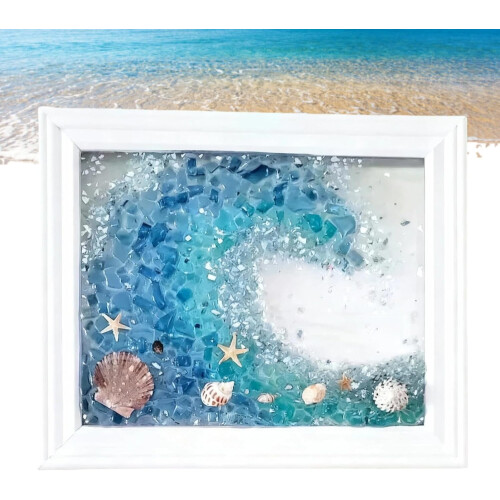 Kunstset mit Meeresglas-Harz für Erwachsene (1 Set)
