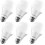 A19LED-lamp 3500K natuurlijk wit 800LM dimbaar 6-pack 1