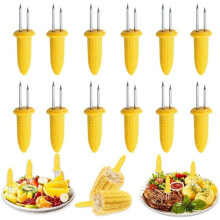 Supports Ă maĂŻs en acier inoxydable, lot de 24