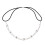 Fasce per capelli da donna con perline e strass, elastiche, 2 pezzi 4