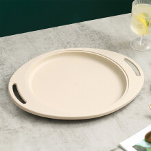 Assiettes à steak ovales avec poignées ergonomiques (lot de 4)