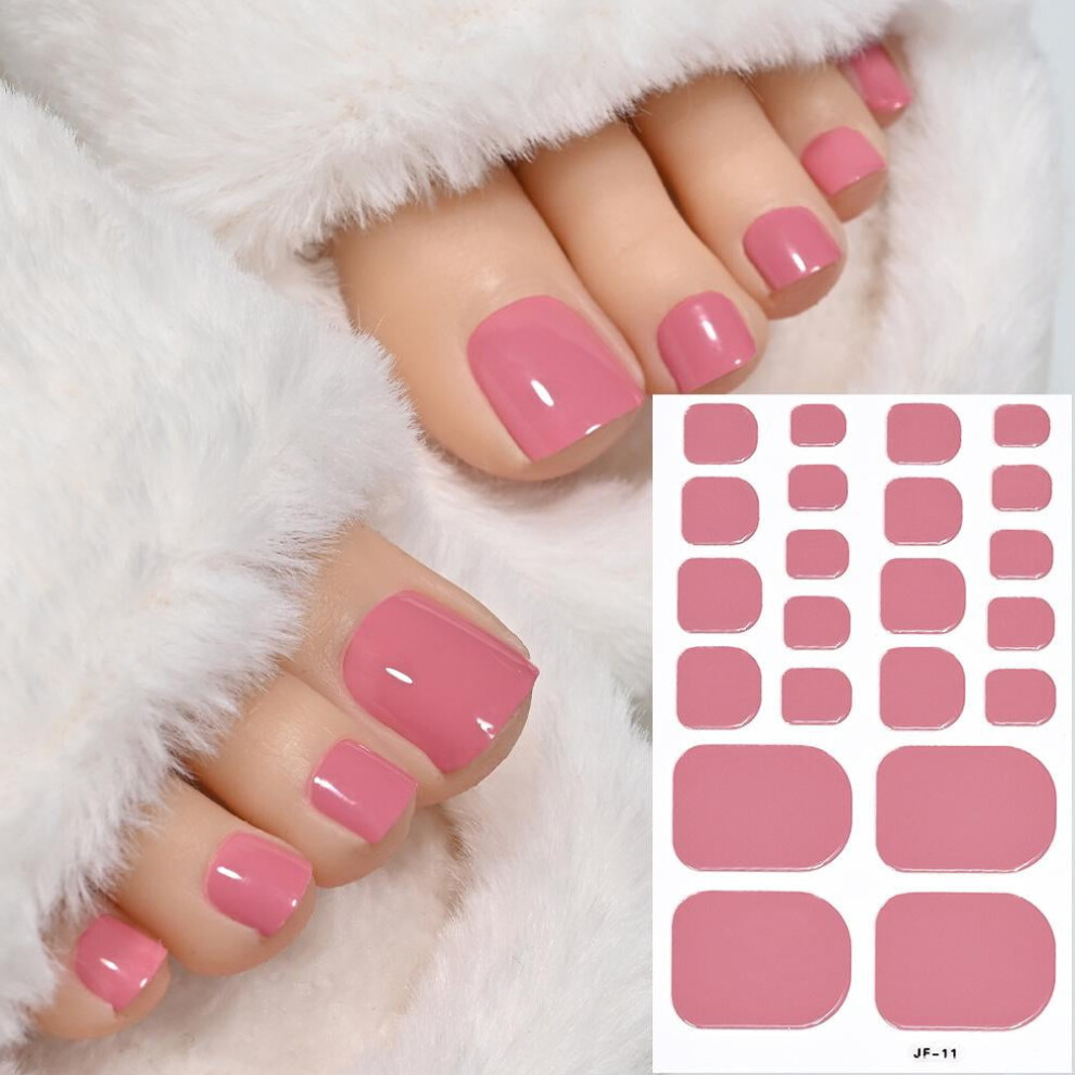 22tips Baking Free Toe Nail Sticker Wraps Full Cover Toenail Polish Strips