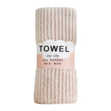 Serviettes à mains rayées ultra absorbantes - Serviette polaire douce et épaisse de qualité supérieure pour le visage, le bain, les cheveux et
