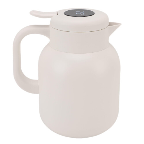 Bule de chá com isolamento a vácuo de 1500ml com infusor e visor digital.