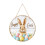 Panneau de porte en bois Lapin de Pâques 20 cm 1