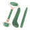 Set Jadestone Gua Sha da 3 pezzi Verde con Strumento a Forma di L 3