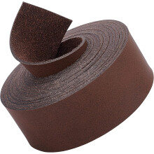 Dark Brown Genuine Leather Strap, 1" x 79", Single-Sided Flat Cord for DIY Crafts, Jewelry, Bag Handles – Compatible with Leathercraft Tools