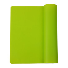 Large Silicone Kitchen Mats - Nonstick, Nonskid, Heat-Resistant Counter Protector Placemats, Green, 11.7"x11.7", Compatible with Baking & Crafts