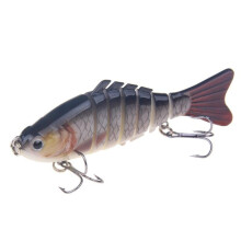 2PC Fishing Lures Jigs Crankbait 10cm 6 Segment Swimbait