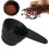 Colher de café de 1/4 de xícara com cabo curto de plástico preto 1