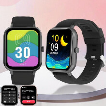 Smartwatch z ekranem dotykowym 1,83 cala, obsługą połączeń i ponad 100 trybami sportowymi, wodoodporny, kompatybilny z systemami Android/iOS