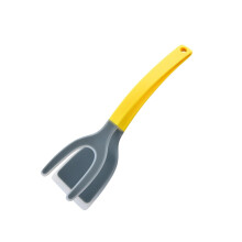 Spatule et pince en silicone deux en un, spatule à steak et pince à poêle, spatule à œufs et pince à œufs, spatule à retourner, A
