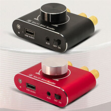 X15H 15WX2 Amplificateur Audio de Puissance Numérique Stéréo Amplificateur de Théâtre Télécommande HIFI 5.1 Carte Amplificateur Rouge