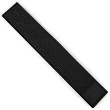 Tapis de bar noir anti-éclaboussures – Durable et élégant pour bars, restaurants, cafés et comptoirs – 1 pièce