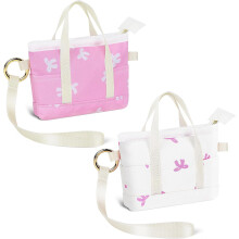 Set van 2 portemonneetjes, mini-draagtasjes met polsbandje, schattige make-uptasjes, portemonnees en accessoires