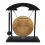 Mini desktop gong wind chime with mallet for home decor 6