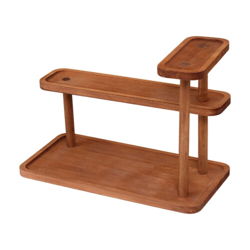 Wooden 3-Tier Storage Rack Reinforced Structure 1