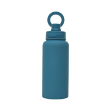 Geïsoleerde roestvrijstalen waterfles van 1000 ml met magnetische telefoonhouder, temperatuurregeling tot 12 uur, ideaal voor de sportschool en op