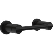 Nicoli toiletrolhouder met draaibare arm voor wandmontage, badkameraccessoire in matzwart.