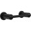 Porte-papier toilette mural pivotant noir mat 1