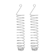 LOLIPPYY Lot de 2 mangeoires à écureuils en acier inoxydable pour jardin extérieur, faciles à remplir et résistantes aux intempéries