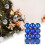 24 Pack Purple Plastic Christmas Ornaments 4cm 2