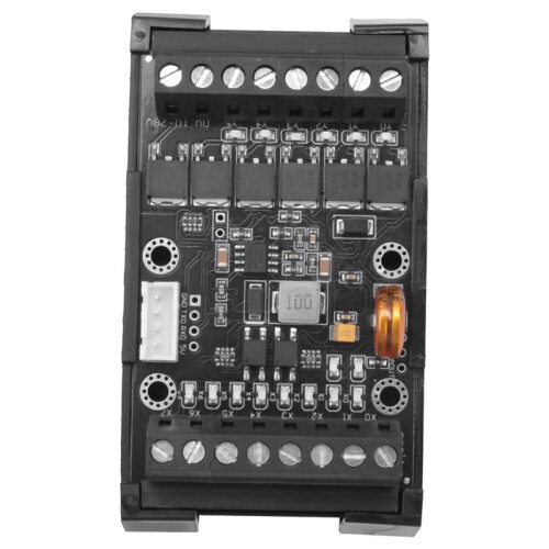 FX1N-14MT PLC Industrial Control Board+Case+USB-TTL Cable PLC Module Analog Input/Output with Guide Rail 2