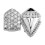 Copper Zirconia Grillz Sharp Triangle Tooth Design 1 Piece 1