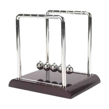 Newtonove kyvadlové gule – vzdelávacia fyzikálna stolová hračka do kancelárie/domácnosti, vedecký darček (13,5 x 14 cm)