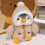 Kerstpluche pinguïn knuffel blauw 9,8 inch 1