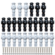 26 figuras de repuesto para futbolín de mesa, jugadores de fútbol de mesa, 107 mm de altura, 16 mm de orificio lateral.