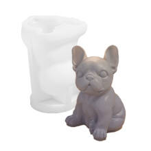 Molde de silicona detallado para hacer figuras de perros realistas, moldes para esculturas de perros, molde de silicona para arte y repostería.