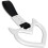 stk. hjerteformede bilhåndtagsstropper, PVC og nylon, universelle 1