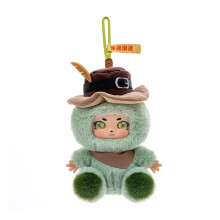 Porte-clés/pendentif en peluche mignon avec une petite poupée de dessin animé