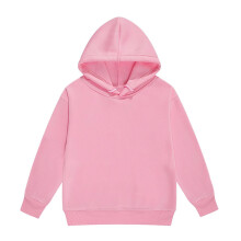 Mädchen-Kapuzenpullover, Langarm, einfarbig, lässig, gefüttert, Kleinkind-Sweatshirt, 4-5 Jahre, Z01Pink